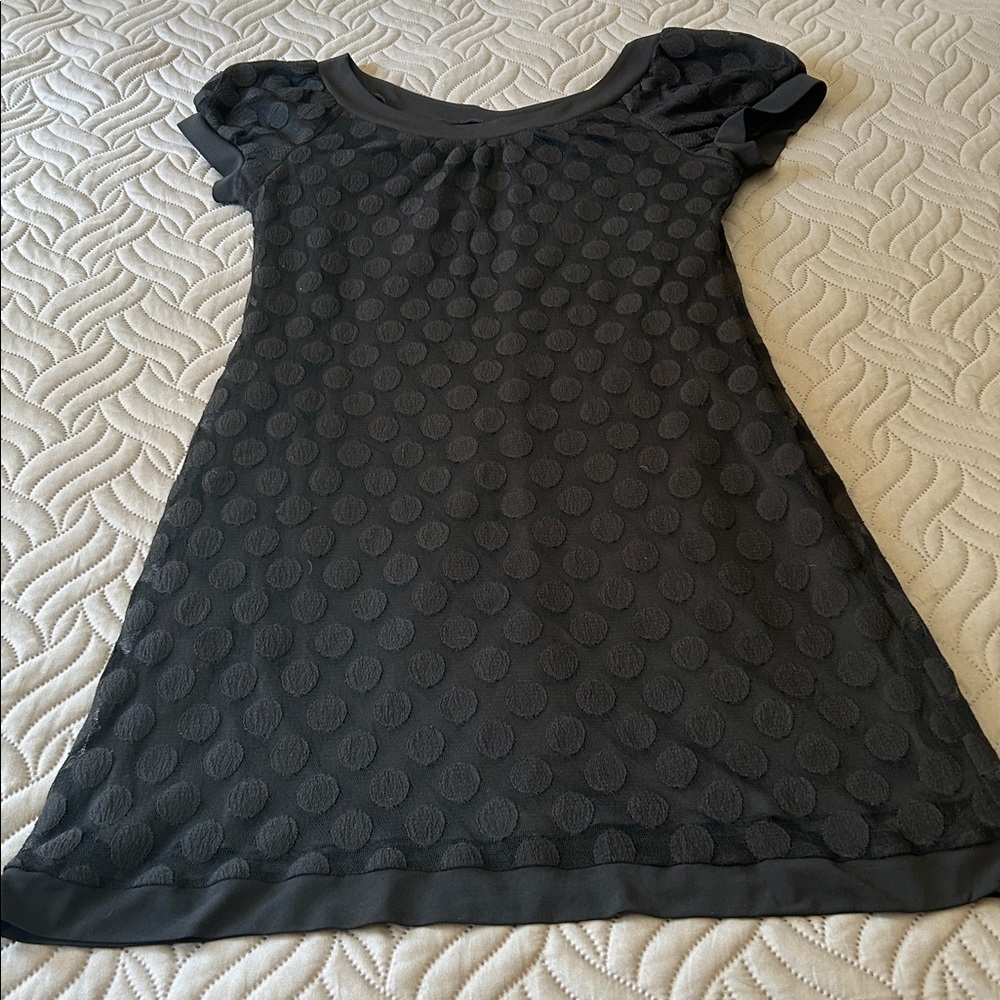 🖤 Elegant Black Cap Sleeve Dress